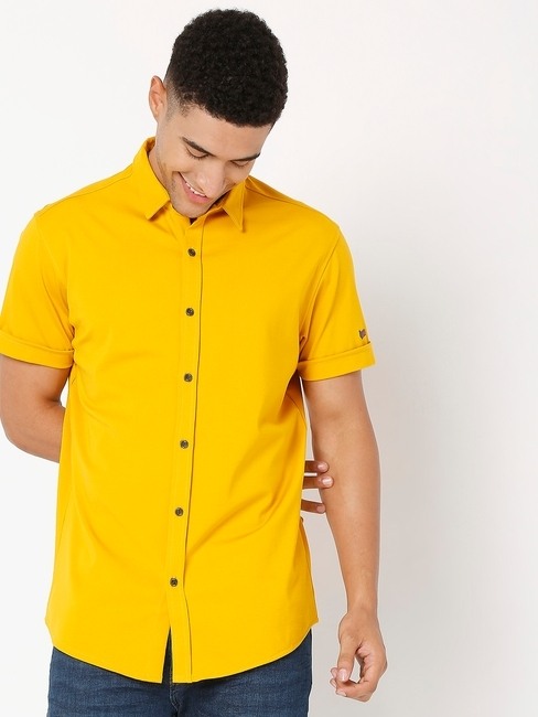 GAS | Slim Fit Shirt with Spread Collar