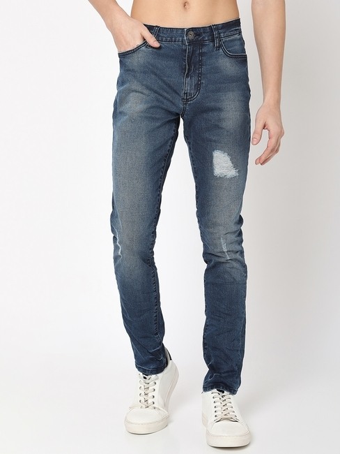 GAS | Sax Zip IN Mid-Wash Skinny Fit Jeans