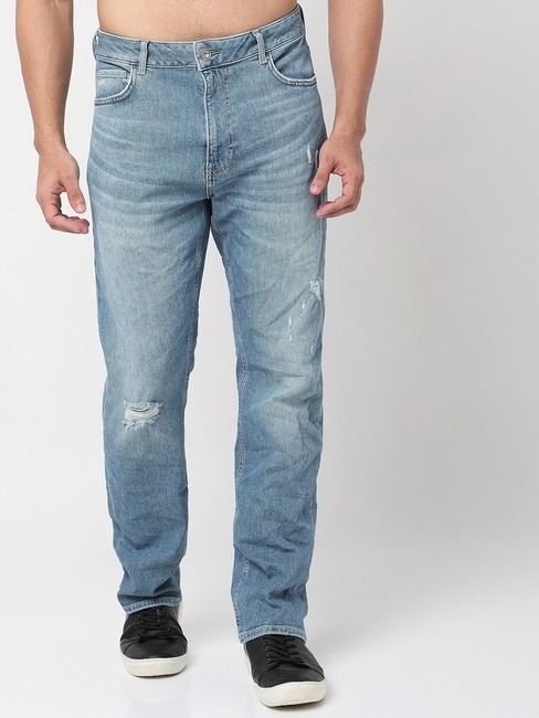 GAS | Mid-Wash Tapered Fit Jeans