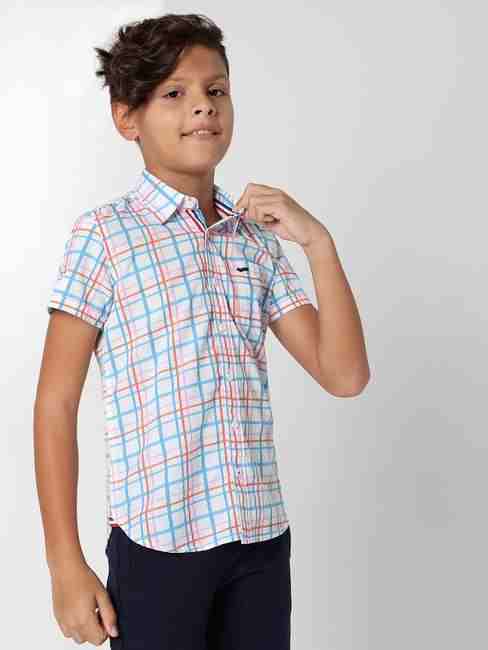 Lanzo Jr Checks Cotton Shirt