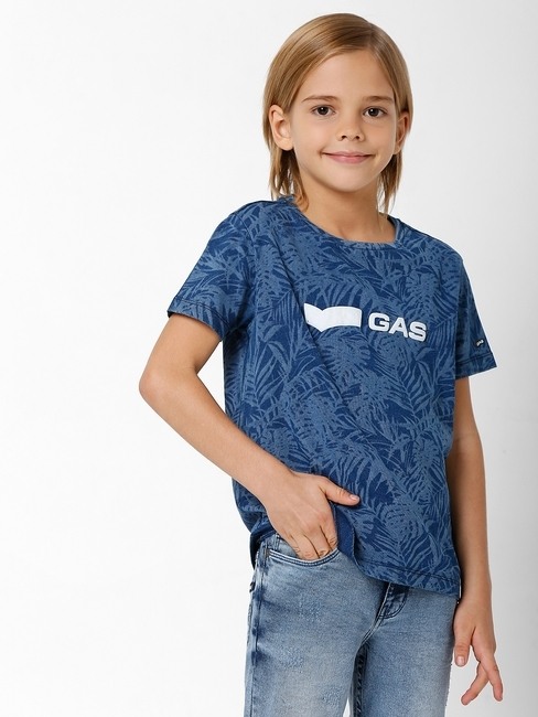 GAS | Scuba Jungle Print Crew-Neck T-Shirt