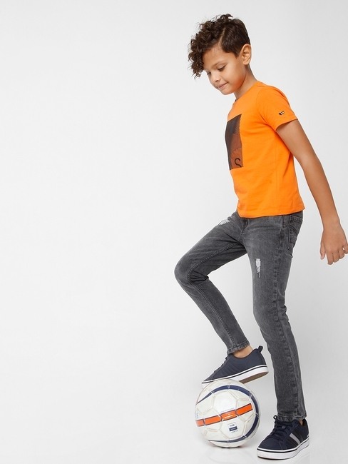 GAS | Washed Mid-Rise Jeans