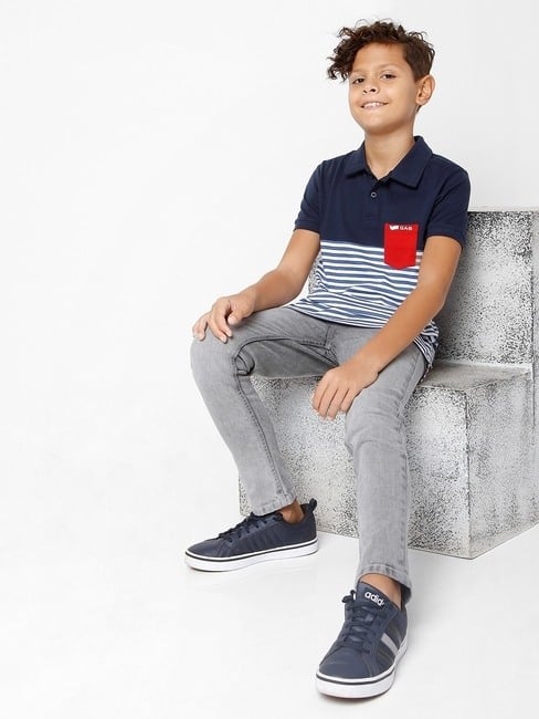 GAS | Washed Mid-Rise Jeans