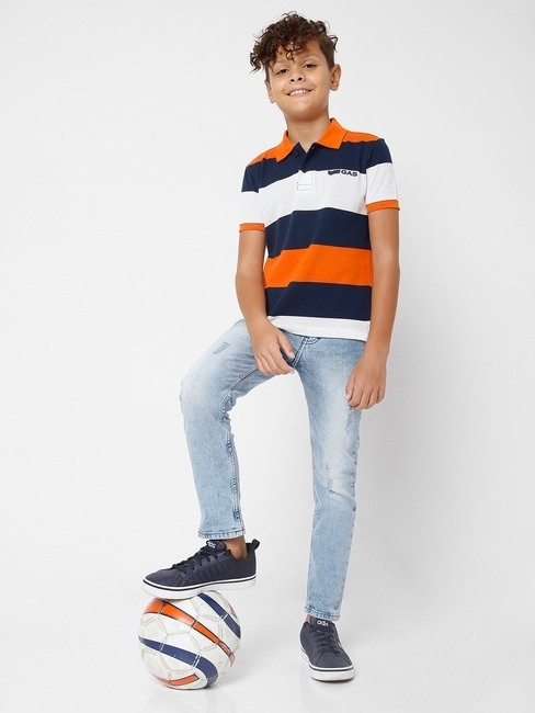 GAS | Washed Mid-Rise Jeans
