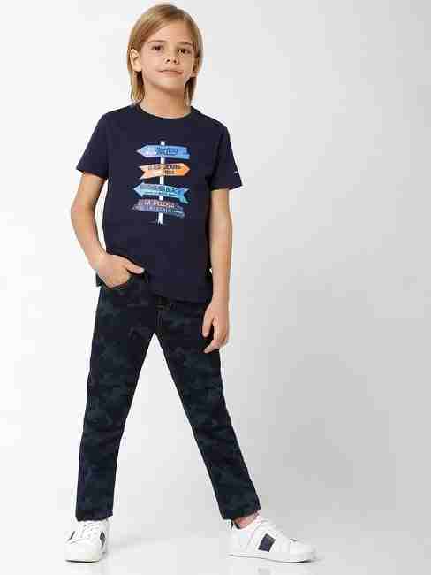 GAS | Camouflage Print Jeans with Drawstring Fastening
