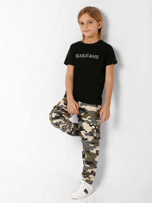 GAS | Camouflage Print Joggers with Flap Pockets