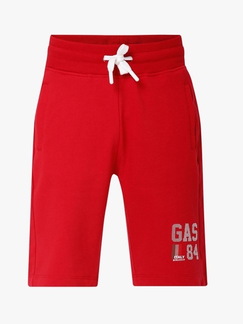 Logo Print Knit Shorts with Insert Pockets