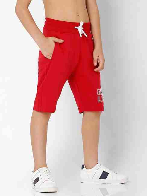 Logo Print Knit Shorts with Insert Pockets