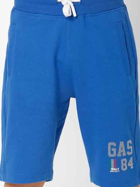 Logo Print Knit Shorts with Insert Pockets