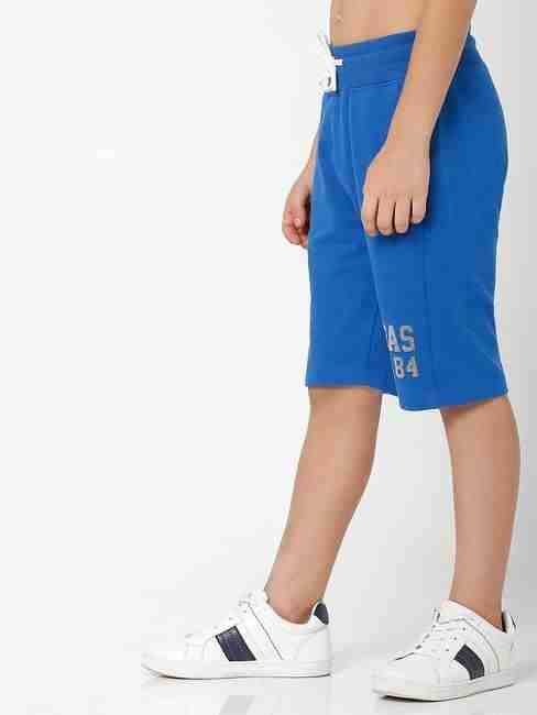 Logo Print Knit Shorts with Insert Pockets
