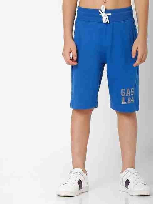 Logo Print Knit Shorts with Insert Pockets