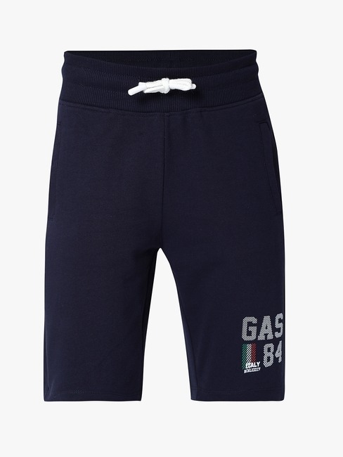 Logo Print Knit Shorts with Insert Pockets