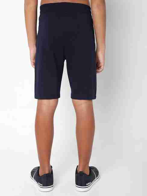 Logo Print Knit Shorts with Insert Pockets
