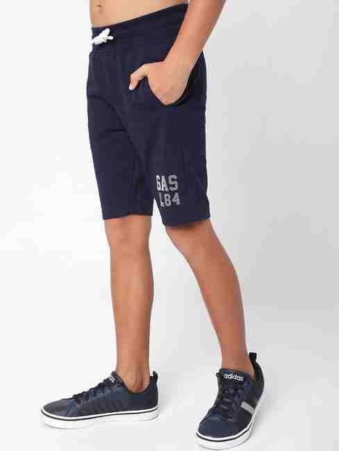 Logo Print Knit Shorts with Insert Pockets