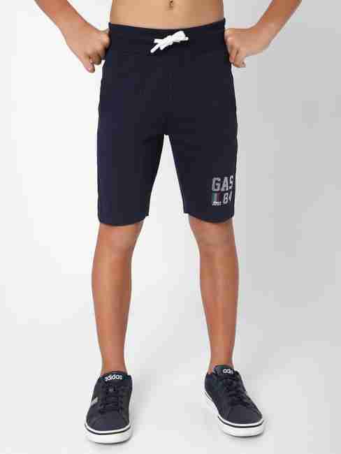 Logo Print Knit Shorts with Insert Pockets
