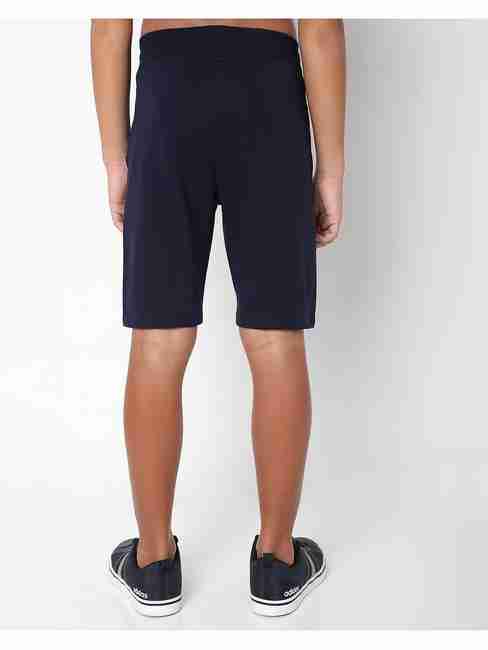 Logo Print Knit Shorts with Insert Pockets