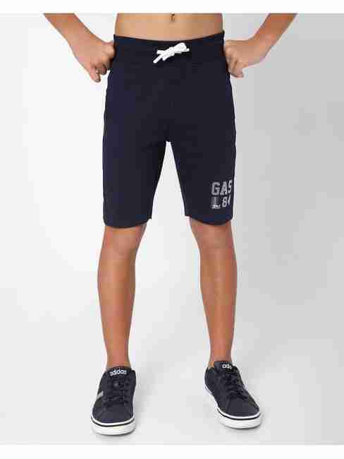 Logo Print Knit Shorts with Insert Pockets