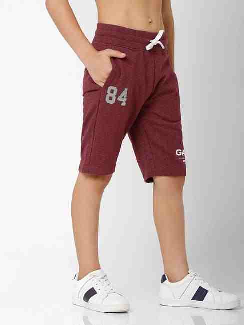 Heathered Knit Shorts with Insert Pockets