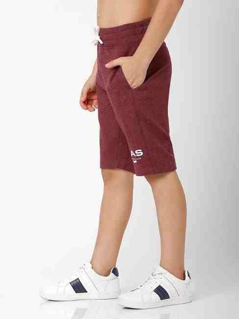 Heathered Knit Shorts with Insert Pockets