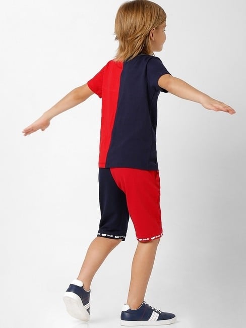 GAS | Colourblock Knit Shorts with Insert Pockets