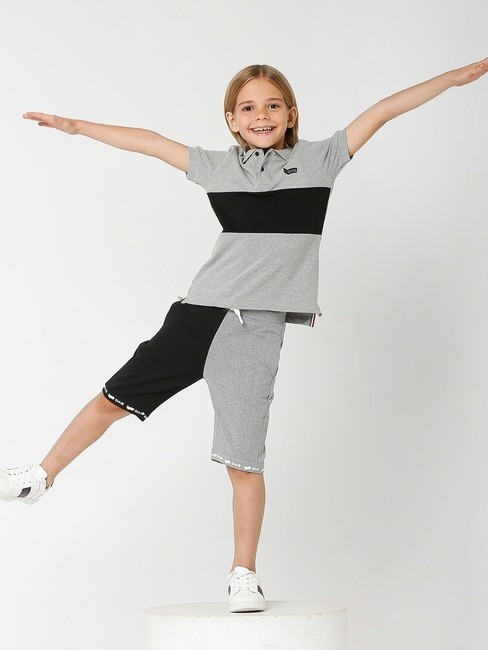 GAS | Colourblock Knit Shorts with Insert Pockets
