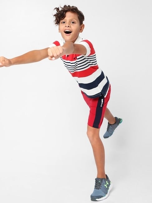 GAS | Colourblock Knit Shorts with Insert Pockets