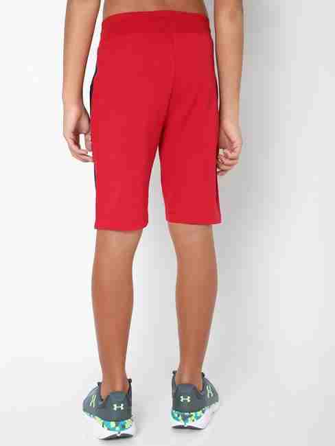 Colourblock Knit Shorts with Insert Pockets