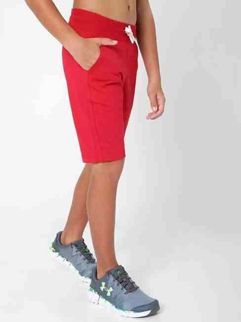 Colourblock Knit Shorts with Insert Pockets