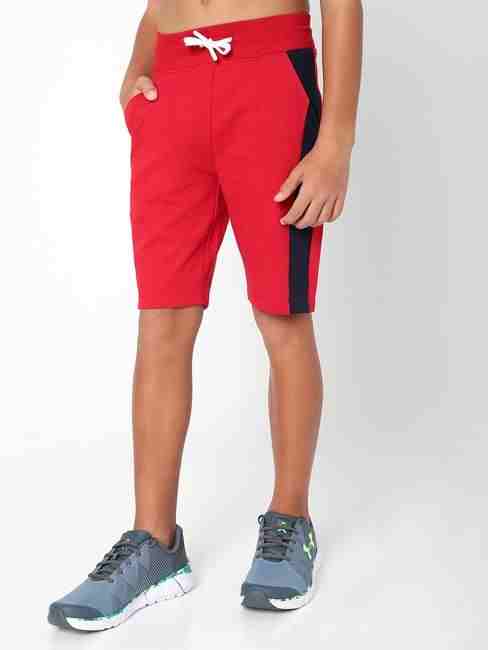 Colourblock Knit Shorts with Insert Pockets