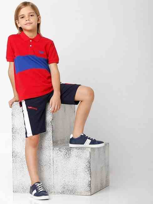 GAS | Colourblock Knit Shorts with Insert Pockets
