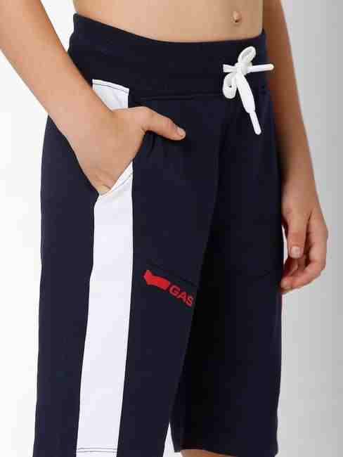 Colourblock Knit Shorts with Insert Pockets