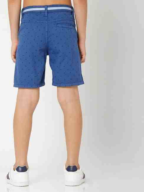 Micro Print Shorts with Insert Pockets