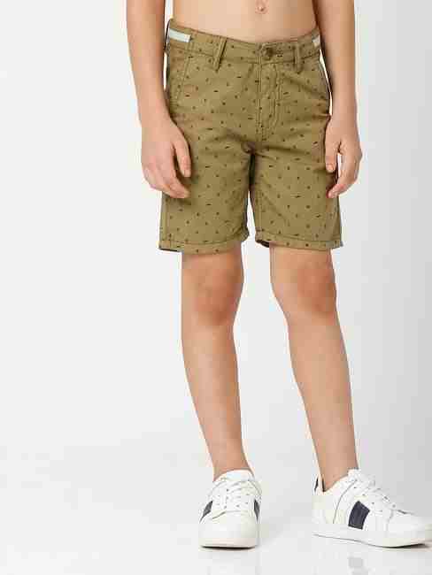 Micro Print Shorts with Insert Pockets