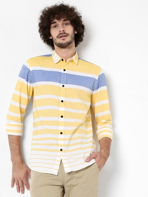 GAS | S.DET Line Striped Slim Fit Shirt