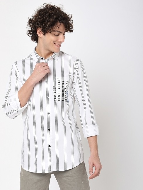 GAS | Striped Aciel Type Slim Fit Shirt
