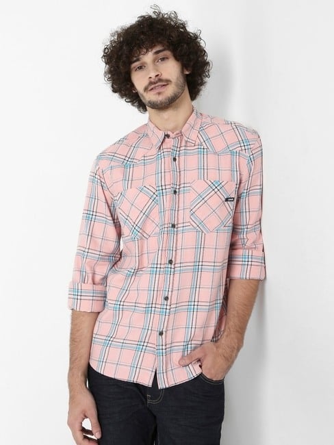 GAS | Caio Checked Shirt with Patch Pockets