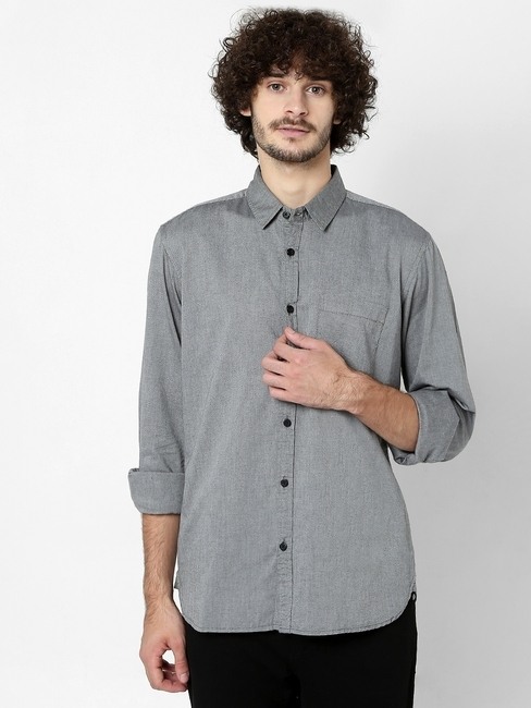 GAS | Relaxed Fit Cotton Shirt with Spread Collar