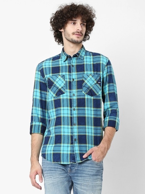 GAS | Victor Slim Fit Checked Shirt