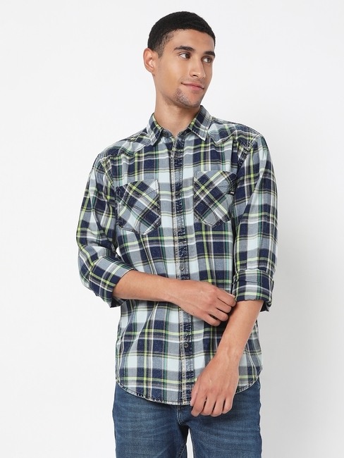 GAS | Kant Pop Slim Fit Checked Shirt