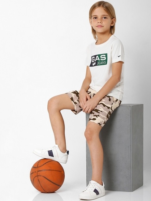 GAS | Camouflage Print Shorts with Insert Pockets
