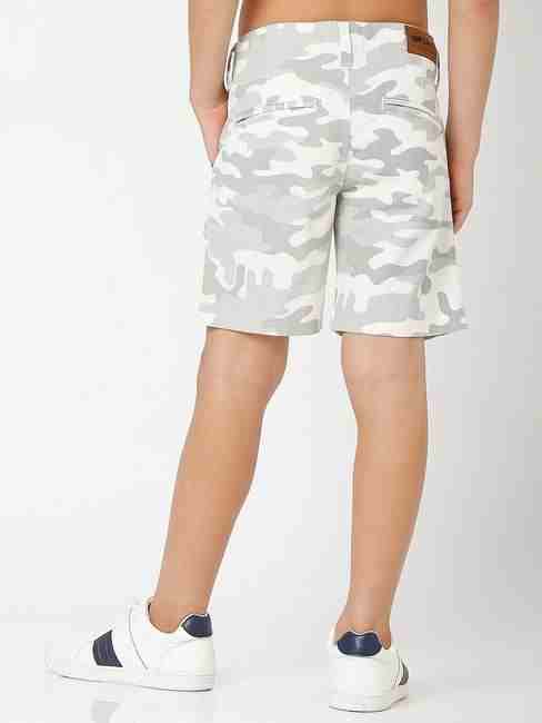 Camouflage Print Shorts with Insert Pockets