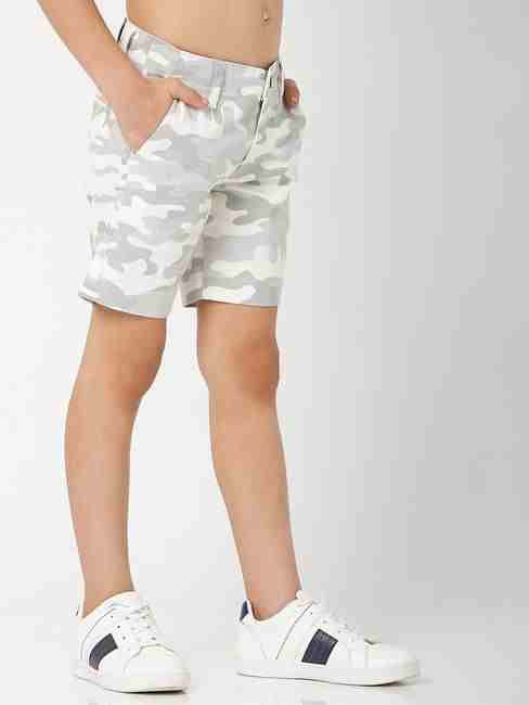 Camouflage Print Shorts with Insert Pockets