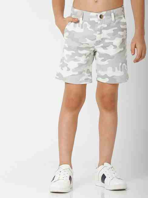 Camouflage Print Shorts with Insert Pockets