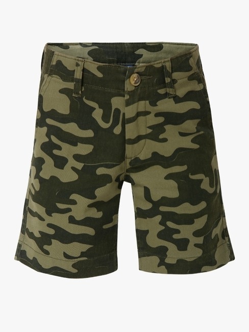 Camouflage Print Shorts with Insert Pockets