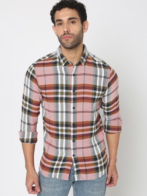 GAS | S.DET Plaid Slim Fit Shirt