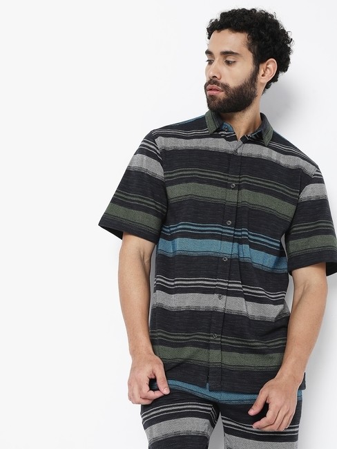 GAS | Dario Striped Regular Fit Polycotton Shirt