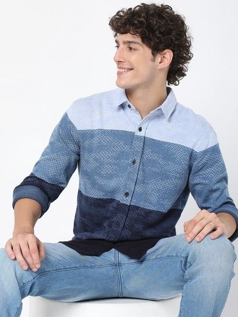 GAS | Gian Ombre Colourblock Shirt