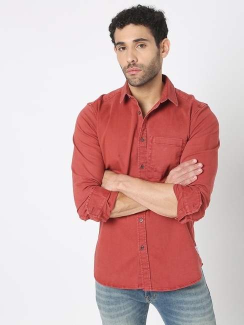 GAS | S.DET Flecks Slim Fit Shirt