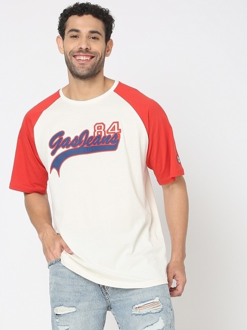 GAS | Cruz Letterman IN Crew-Neck T-Shirt
