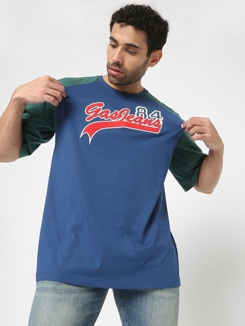 GAS | Cruz Letterman IN Crew-Neck T-Shirt